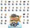 Guoguonb 25 Stück Piratenthema Party Deko Pirate Boot Cake Toppers Happy Birthday Cake Toppers Piraten Kuchen Topper Cupcake für Piraten Themenorientierte Geburtstags