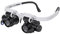 Reparatur Lupe mit Licht Kopfband Lupenbrille Kopflupe Brillen Lupe Lampe Hände Frei für Brillenträger Hobby Reparatur Juweliere Nähen Wimpernverlängerung