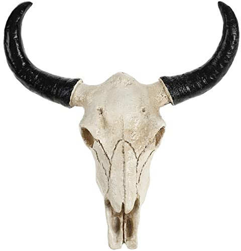 Beavorty Stierschädel, Kuhschädel-Wandbehang, Schädel-, dekoratives Stierschädel-Skelett für Halloween-Party, Wandbehang, Kunst, Heim-Wanddekoration