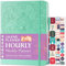 Legend Planner Pro Stundenplan-Edition, undatierter Deluxe-Wochen- und Tages-Organizer mit Zeitfächern, Zeitmanagement-Terminbuch, Tagebuch für Arbeit und Privatleben, A4-Größe, Hardcover, Aquamarin