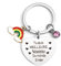 Cadeau Nounou,Porte Clef Merci Nounou,Cadeau Nounou Noel,Cadeau Assistante Maternelle,Cadeau Nounou fin de Contrat,Cadeau Pour Nounou,Cadeaux Nounou,Porte Clé Nounou Arc en Ciel,Valentin Anniversaire