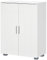 kleankin Bathroom Cabinet, Modern Bathroom Storage Cabinet, Free Standing Bathroom Cupboard with 3 Tier Adjustable Shelves, White