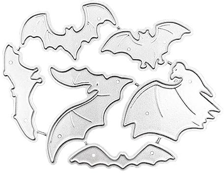 Eiudxue Halloween Fledermäuse Metall Stanzformen Scrapbooking Schablone Stanzen Kartenprägung DIY Fotoalbum Vorlage Form Dekoration