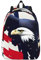 SSIMOO Lollipopfashion Freizeitrucksack, Outdoor-Rucksack, sehr geeignet für Reisen, Wandern und Camping, American Flag Fly Eagle 1, S