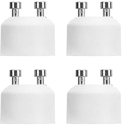 Drfeify 4-teiliges GU10-auf-MR16-Adapter-Sockel-Set, Langlebiger ABS-Lampenfassungs-Sockel-Ersatz für LED-Halogenlampen