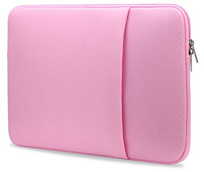 Jemora B2015 Laptop Sleeve Soft Zipper Pouch 15'' Laptop Bag Replacement for Air Pro Ultrabook Laptop Pink