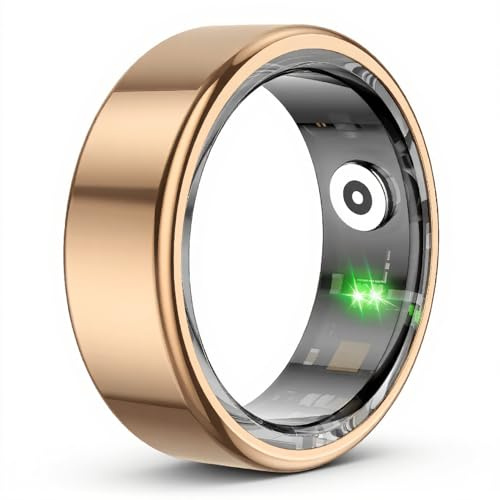 Cuifati Smart Ring Health Tracker, IP68 Waterproof Wearable Fitness Tracker for Women & Men, Sleep Heart Rate Blood Oxygen Pedometer With APP for Daily Use