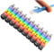 100pcs Cable Labels Wire Markers Rainbow Cable Tags Loop Wire Number Labels for Cable Wires Management and Identification
