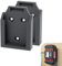 Lot de 2 Supports de Batterie Parkside 20V Support mural à verouillage pour batteries X20V PAP 2Ah 4Ah fixation à visser individuelle pour atelier, camionette