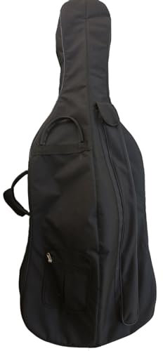 YoungMonic Wasserabweisende Cello-Tragetasche, erhältlich in 4/4 und 3/4 Größen, mit Rucksackgurten und einem Griff für bequemen Transport Ihres Cellos (schwarz)