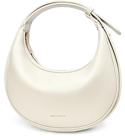 BOSTANTEN Handtasche Damen Klein Umhängetasche Crossbody Hobo Bag for Women PU Leder Schultertasche Damen Klein Handtaschen mit Verstellbares Riemen,Beige