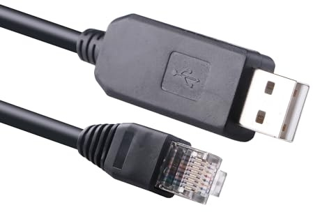 Mendouconert Cavo USB RS485 a RJ45 per inverter a PC, Deye SunSynk Sol-Ark Inverter RS485 Comunicazione, Configura Cavo (1,8 m)