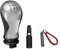 NIYATA 4 Stück Schaltknauf 5 Gang,Auto Schaltknauf für Peugeot,mit 1 Schaltknauf Adapter Hülse und 1 Armband und 1 Zahlenkarte,für Peugeot 206 207 307 für Citroen C2 C5(Schwarz)