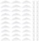 30 Stück Augenpads für Wimpernverlängerung Wimpernlifting Pads Wimpernwelle Eye Pads Augenpads Wiederverwendbar Silikon Lash Lifting Pads für Lash Extension, 5 Größen S/M/M1/M2/L