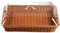 Marran Panier avec couvercle, panier avec couvercle pour nourriture, panier de service alimentaire de table, panier de pique-nique tissé, panier à pain pour servir marron