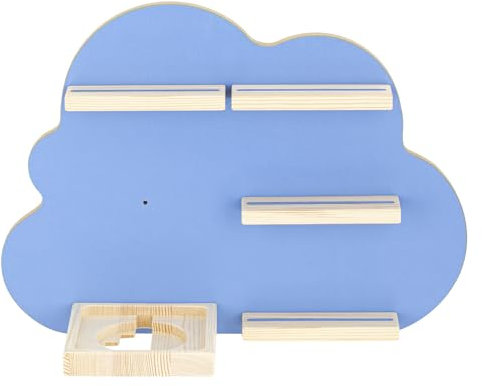 Meinposten Hörspielfigurenregal Kinderregal Wandregal Regale Magnet Blau Wolkenregal 48 x 35 cm