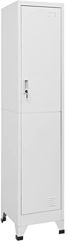 Iiaky Armoire à casier 38x45x180 cm,Armoire Metal,Meuble Garage,Armoire Rangement