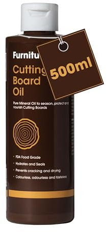 Chopping Board Oil - 500ml - Premium Food Grade Mineral Oil to Protect and Restore Wood Cutting Boards, Butcher Blocks and Countertops