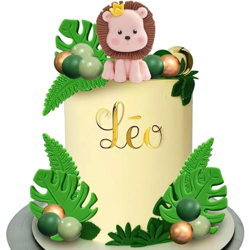 Wild One Tortendeko Safari Torten deko Waldtiere Kuchen deko Tiere Tortendeko Dschungel Torten deko 1. Geburtstag Junge