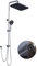 GAOZHI Colonna Doccia Acciaio Inox Senza Miscelatore Fori Muro Regolabili Set Doccia a Pioggia Con Doccetta a Mano in acciaio INOX e Soffione Doccia
