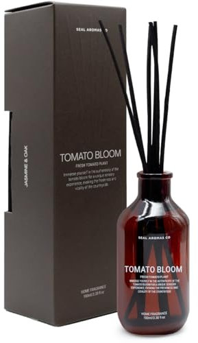 Seal Aromas – Mikado Basic | Tomato Bloom | 100 ml Difusor de Aroma Fragancia para el Hogar Incluye 5 Varillas