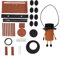 KALLORY 1 Satz Selbstgemachte Beuteltaschen Herstellung selbstgemachte Selfmade DIY Handtasche Material DIY Tasche Ledermaterial handgemachte Nähtasche PU-Leder Brown