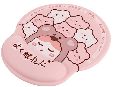 Artibetter Tappetino Per Mouse Ergonomico Con Supporto Per Polso Realizzato in Silicone e Design Antiscivolo Per Casa e Ufficio