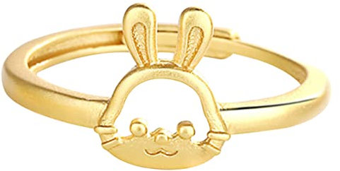 Ipetboom Häschen-fingerring Verstellbarer Ring Für Damen Hasenring Aus Kupfer Modischer Ring Für Frauen Und Mädchen Öffnungsring Für Festivalpartys Und Alltag