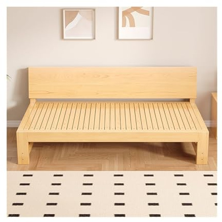 CJHFR472SG Modern Wohnzimmer Multifunktionales Einzel-Doppel-Ausziehbares Schiebebett Massivholz-Klappsofa Sofa Bett(Klein)