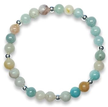 Majas Perlen Edelsteinarmband aus Natursteinen & Edelstahlperlen 4 mm – Spirituelle Kraftsteine – Handgemachtes Geschenk für Freundin, Mama & Lieblingsmensch