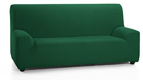 Martina Home Tunez Custodia di divano 1 posto 70-110 cm Verde bottiglia, tela