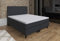 Tesla Dreams Boxspringbett 180x200 ETNA, Taschenfederkern Matratze H2/H3, Unterbau Taschenfederkern, Komfortschaum Topper, Polsterbett, Hotelbett, Anthrazit