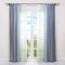 HongYa 2er-Pack Farbverlauf Gardinen Transparenter Voile Vorhänge Schals mit Kräuselband H/B 145/140 cm Grau