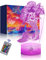 Nice Dream Meerjungfrau Nachtlicht für Kinder, 3D Illusion Lampe Kinderzimmer LED Licht, Fernbedienung 16 Farbwechsel Dimmbar, Kinder Schlafzimmer Dekor, Geschenk für Mädchen Junge