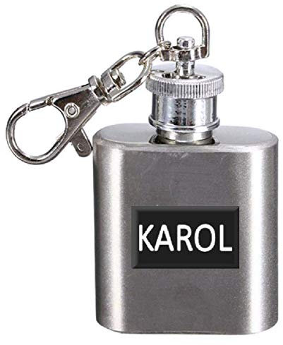 Name Hip Flask - Llavero personalizable (28,3 g), diseño de Karol
