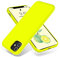 OTOFLY Compatible with iPhone 11 Case,ultra slim fit iPhone case liquid silicone gel cover with full body protection anti-scratch shockproof case,Fluorescent Yellow