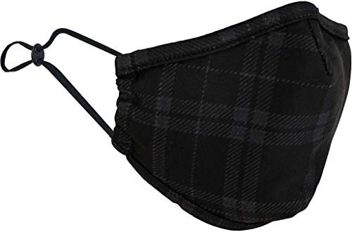 Keep Safe Wiederverwendbare Gesichtsmaske Schutz Waschbar Mund & Nase Shield Atmungsaktiv Anti Rauchverschmutzung Motorrad Sport (Tartan, Medium)