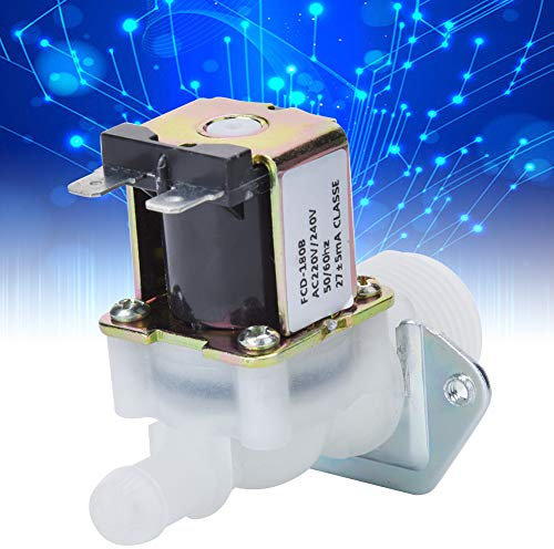 Elettrovalvola a solenoide elettrica,Valvola dell'acqua della lavastoviglie Valvola di controllo 220V Elettrovalvola in plastica Elettrovalvola Connettore in plastica per frigoriferi per lavastoviglie