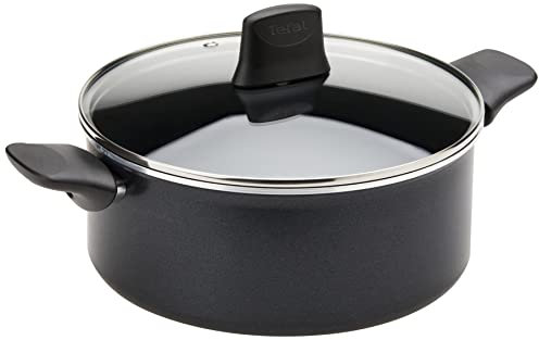 Tefal Generous Cook C2784683 Faitout anti-adhésif pour induction 24 cm/4,5 l + couvercle