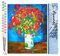 Figured'Art Malen Nach Zahlen Erwachsene Vase mit rotem Klatschmohn - Van Gogh - Paint by Numbers Basteln DIY Bastelset 40x50cm ohne Holzrahmen