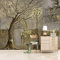 Vlies Fototapete Vintage Baum Paar Straßenbild 3D Effekt Vlies Tapeten Wandtapete XXL Moderne Wanddeko Wohnzimmer Schlafzimmer Büro Flur 300 cm B x210 cm H