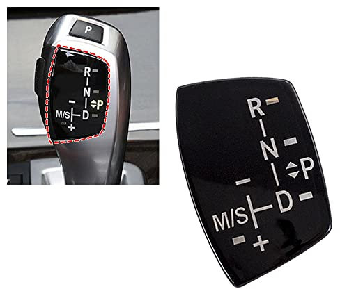 Hacreyatu LHD Schaltknauf Panel Aufkleber Abdeckung für B-MW F20 F22 F30 F35 F32 F36 F10 F18 F07 F06 F01 F02 X3 X4 F25 F26 (Stil A)