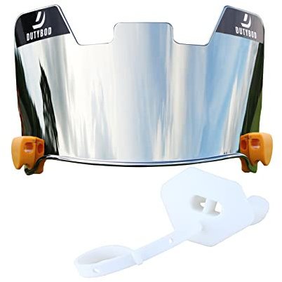 DUTYBOD Football Visor The Football Helmet Eye-Shield for Youth & Adults (Silver)