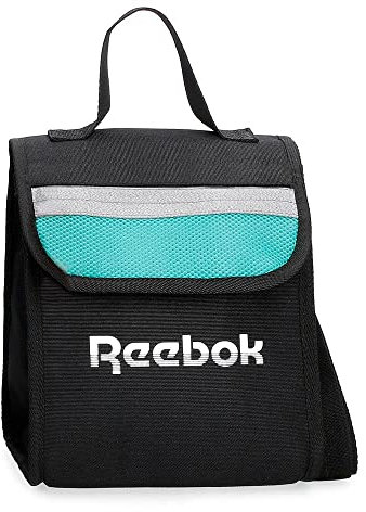 Reebok Andover Bandolera Porta Alimentos térmica Negro 20x23x14 cms Poliéster