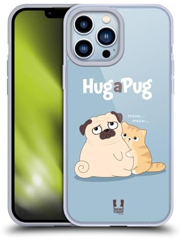 Head Case Designs Umarmung Piper Der Mops Soft Gel Handyhülle Hülle kompatibel mit Apple iPhone 13 Pro Max