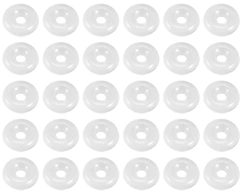 QUARKZMAN 4 x 1 x 1,5 mm Silicone Joints Toriques x 30 pièces Joint Anneaux Joint pour Joint Plomberie et Robinet Tuyau, [Blanc]