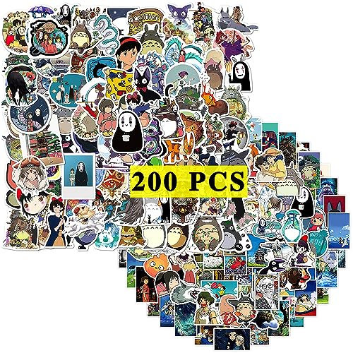 GTOTd Japan Cartoon Stickers Aufkleber (200 Stück) Geschenke Merch Aufkleber für Laptop Wasserflasche Telefon Zubehör Auto Stoßstange Fenster Helm Dekor Teens