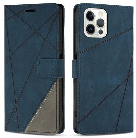 SONWO Case for iPhone 11 Pro Max, Premium PU Leather Flip Wallet Case Cover with Magnetic Closure and Card Slots, Phone Case for iPhone 11 Pro Max, Blue