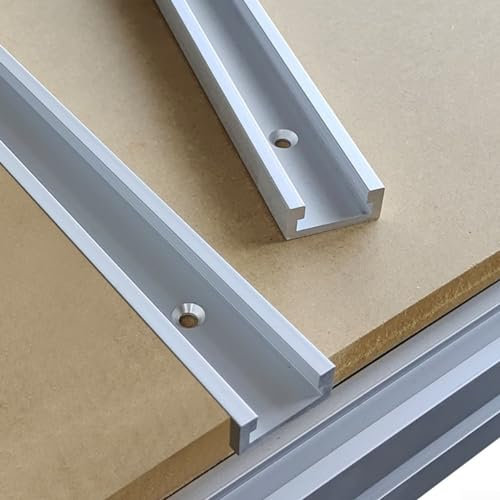 T-Track, binario a T con 30 tipi di scanalature, guida per la lavorazione del legno, in lega di alluminio, banco per la lavorazione del legno, fresatrice a T, strumento per da tavolo (300 mm)