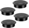 Dawenur 4 Pcs Desk Grommet 60mm Desk Cable Hole Black Plastic Worktop Cable Tidy Hole for Office Computer Desk Wires